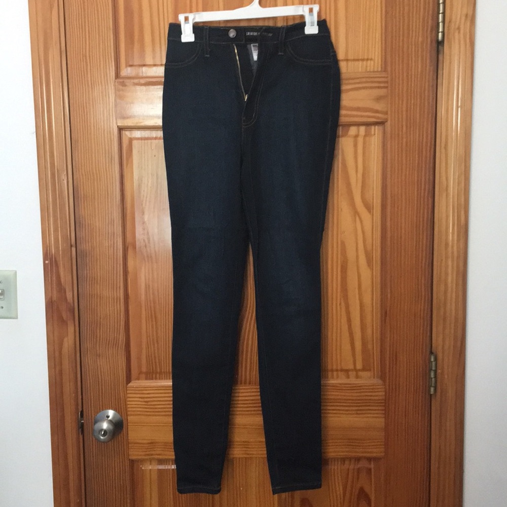 Dark blue jeans